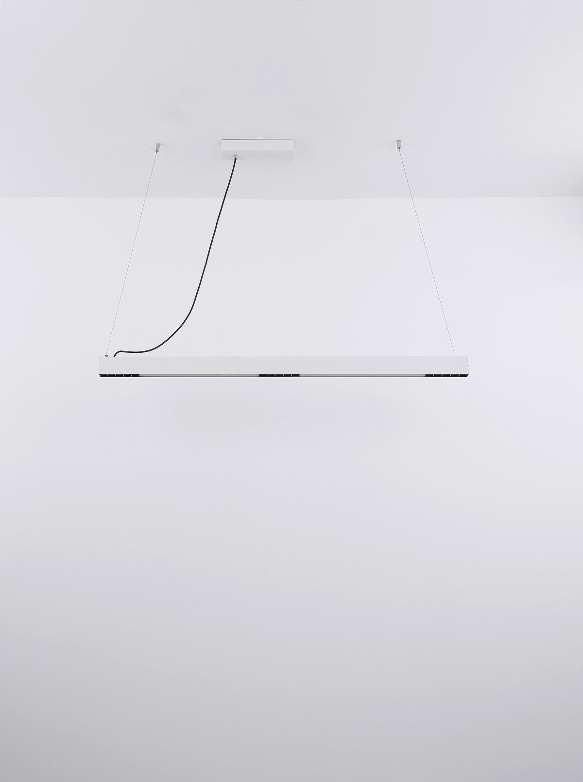 Led-hängeleuchte H: 120 Cm 1-Flammig Farbwechsler - Weiß, Design, Glas/Kunststoff (119/7/120cm) - Globo