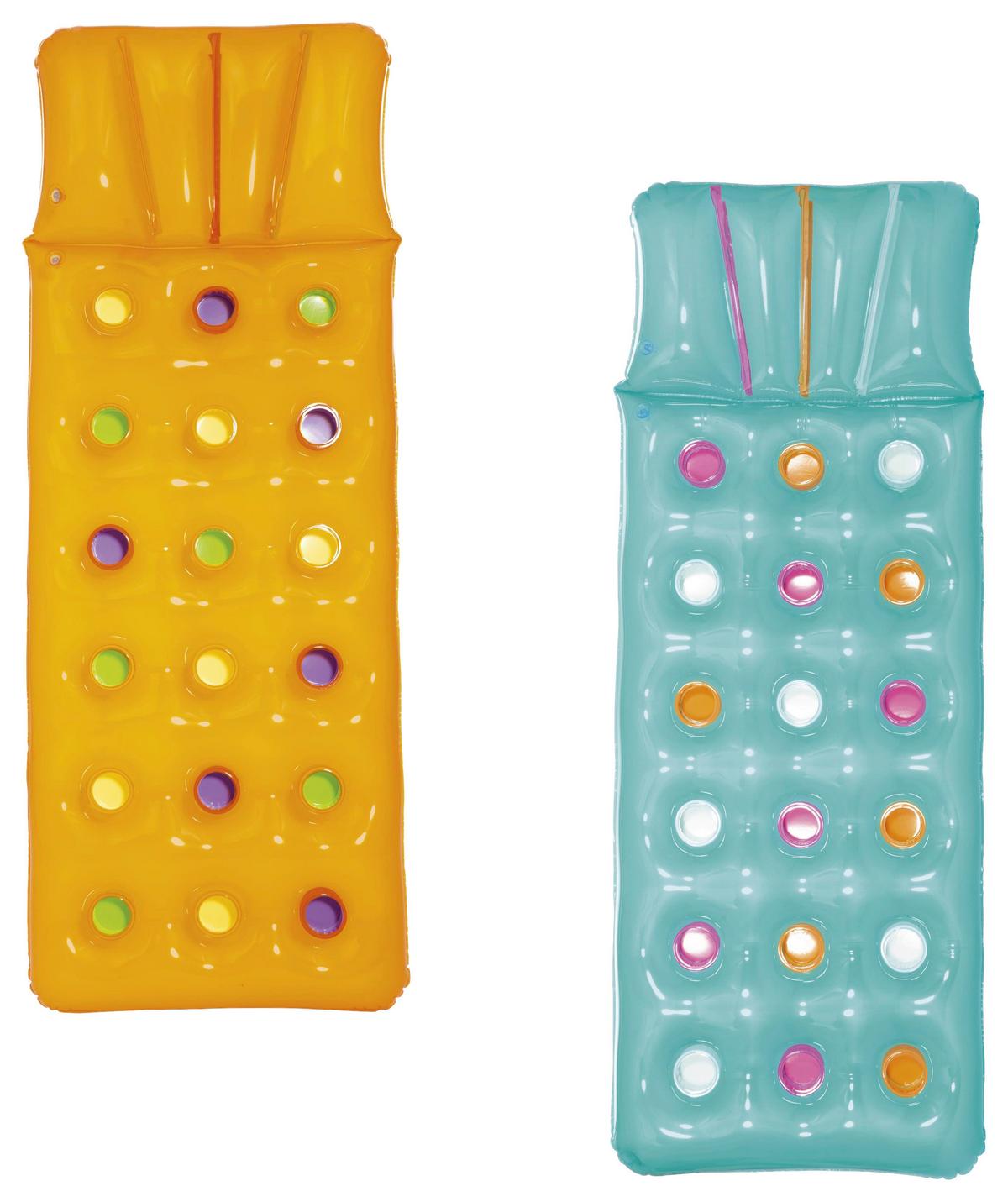 Luftmatratze Mathilda - Orange/Hellblau, KONVENTIONELL, Kunststoff (71/188cm) - Bestway