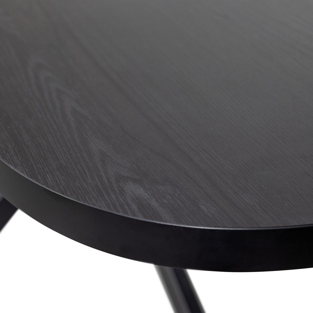 ESSTISCH Arros Schwarz L: 180-220cm - Schwarz, MODERN, Holzwerkstoff (180-220/90/75cm) - Livetastic