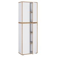 Aktenschrank Salia Weiß, Honigeiche B: 60 cm - Honigeiche/Weiß, Design, Holzwerkstoff (60/183/33cm) - MID.YOU