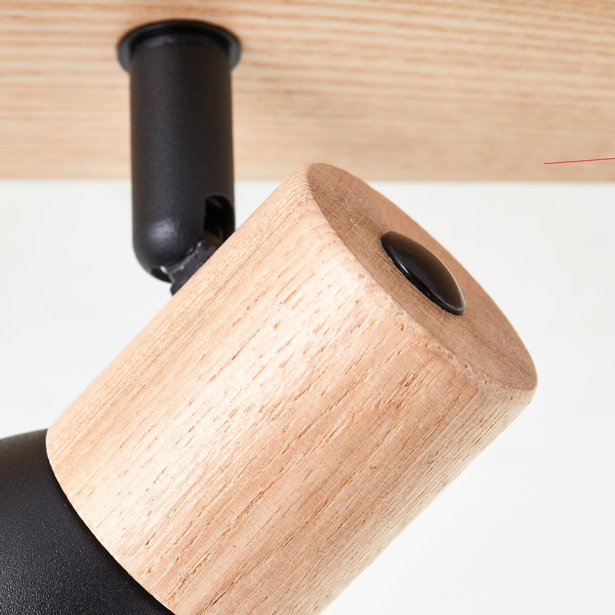 Strahler 99711/76 Daintree - Schwarz/Naturfarben, Basics, Holz/Metall (30/7cm) - Brilliant