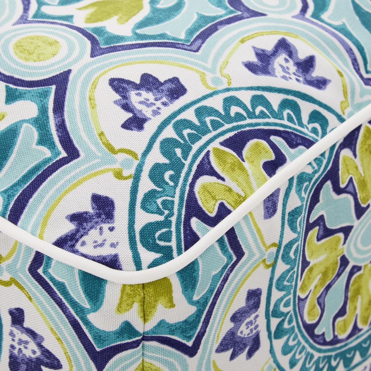 SEDACÍ VENKOVNÍ PODUŠKA CASSY - modrá/vícebarevná, Moderní, textil (60/23/60cm) - Bessagi Garden