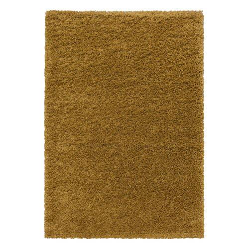 Hochflor Teppich Goldfarben Naturfaser Sydney 200x290 cm - Goldfarben, Basics, Textil (200/290cm)
