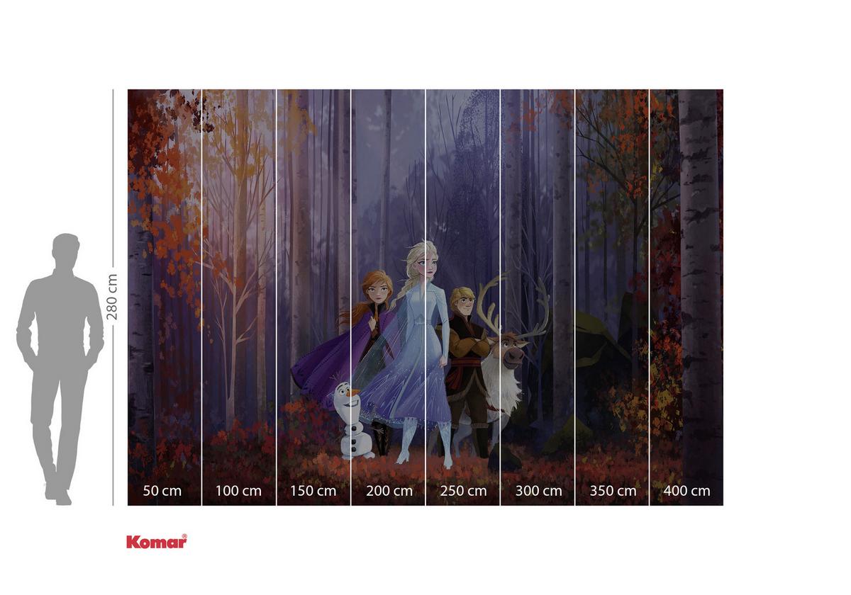 Fototapete Frozen Autumn Glade - Multicolor, Trend, Papier (400/280cm)