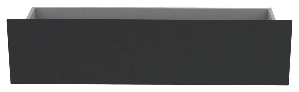 Schubkasteneinsatz Unit B: 90,9 cm, Anthrazit - Dunkelgrau, MODERN, Holzwerkstoff (90,9/21,9/36,6cm) - Ondega