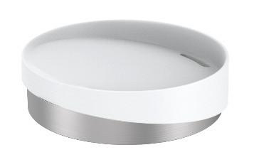 Miska na mydlo Chris - biela, Modern, kov/plast (11/3cm) - Premium Living