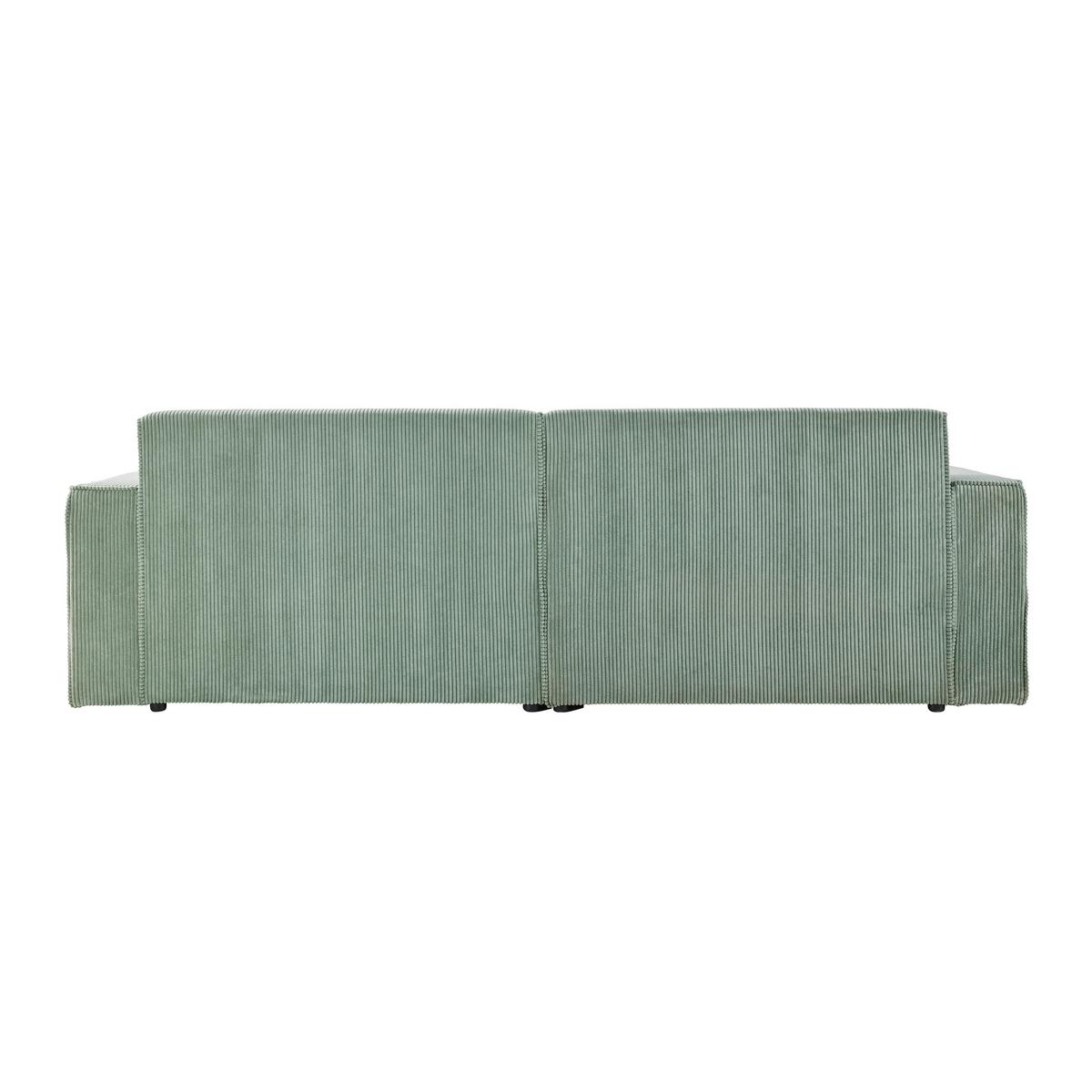 Rohová sedačka LOFT, ľavá, svetlozelený menčester - čierna/svetlozelená, Modern, textil/plast (172/75/265cm) - Mömax