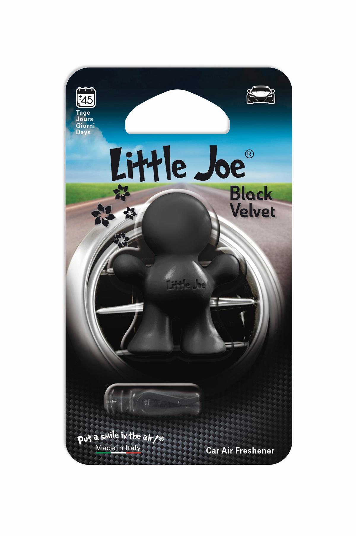 Lufterfrischer Auto Little Joe Clip Black Velvet Duft 1 Stk - Schwarz, Basics, Kunststoff (4/6/1cm)