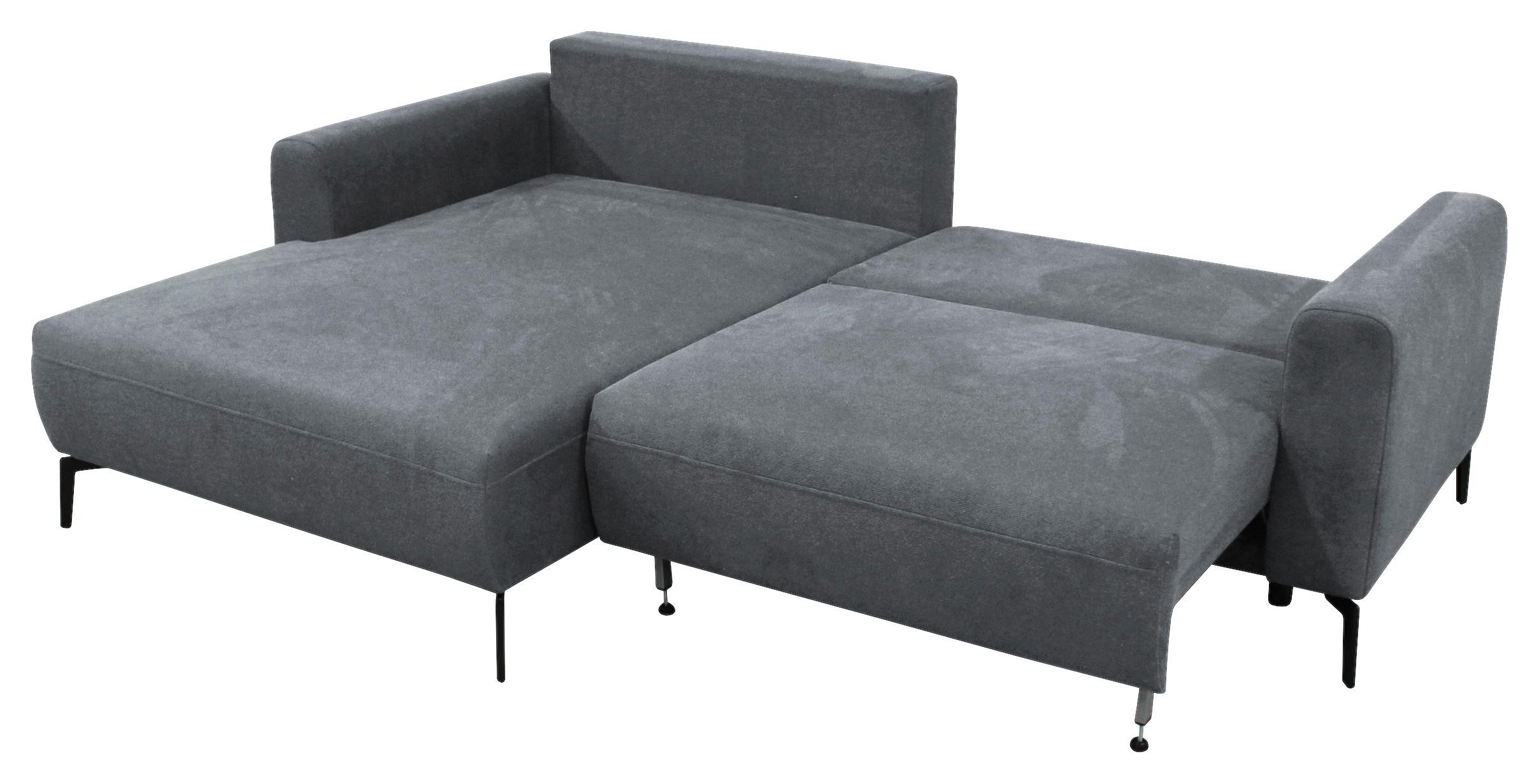 Ecksofa Prince Hellblau S: 163x240 cm - Schwarz/Hellblau, Design, Textil (163/240cm) - MID.YOU