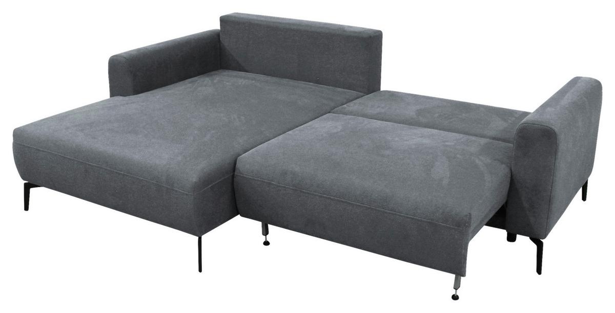 Ecksofa Prince Hellblau S: 163x240 cm - Schwarz/Hellblau, Design, Textil (163/240cm) - MID.YOU