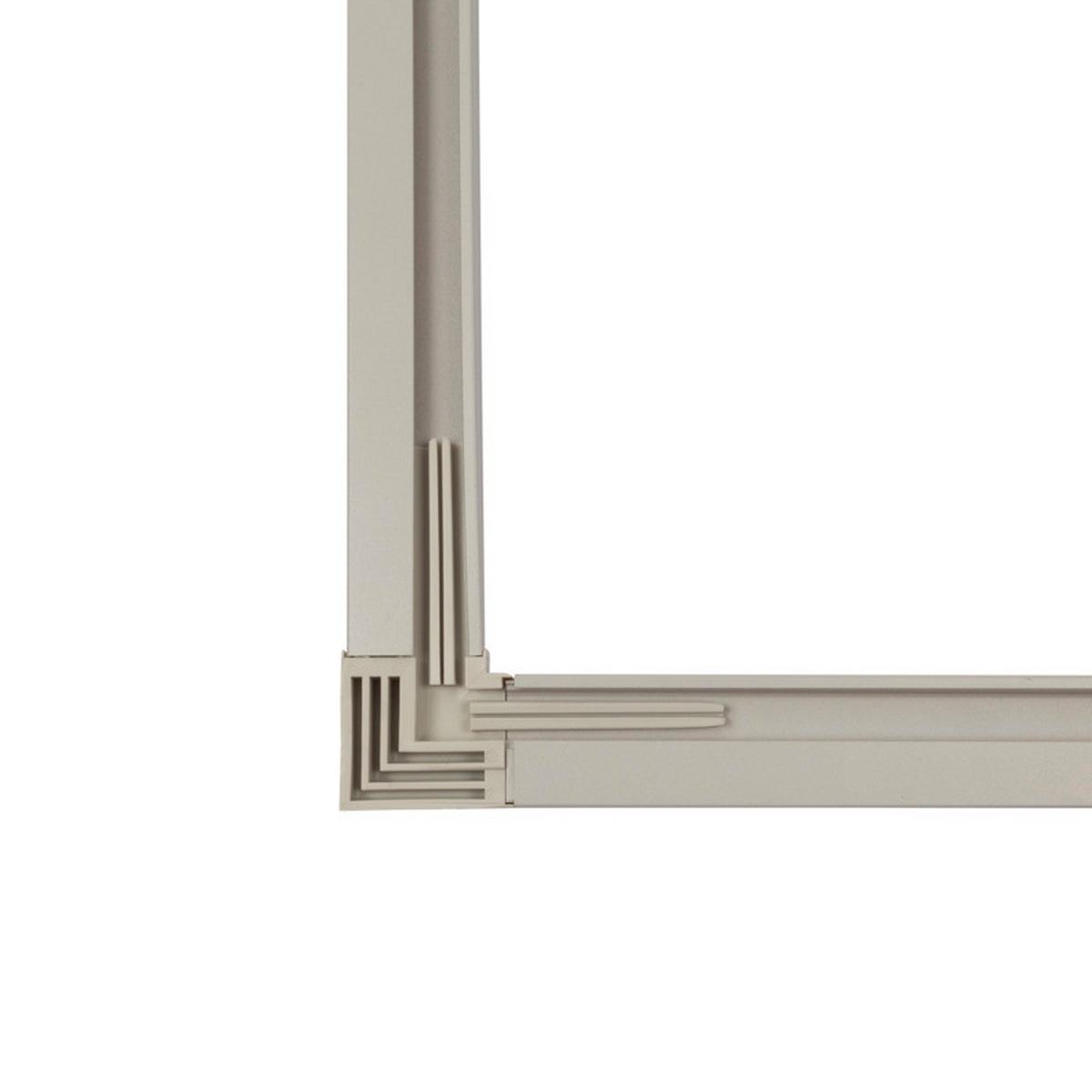 Lichtschachtabdeckung Grau/ Weiss - Weiß/Grau, Basics, Metall (40-60/80-140cm)