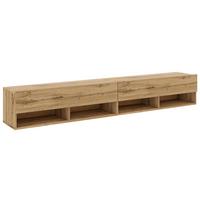 Lowboard Derby 200 - Eiche Wotan, Design, Holzwerkstoff (200/31,5/32,5cm) - Livetastic