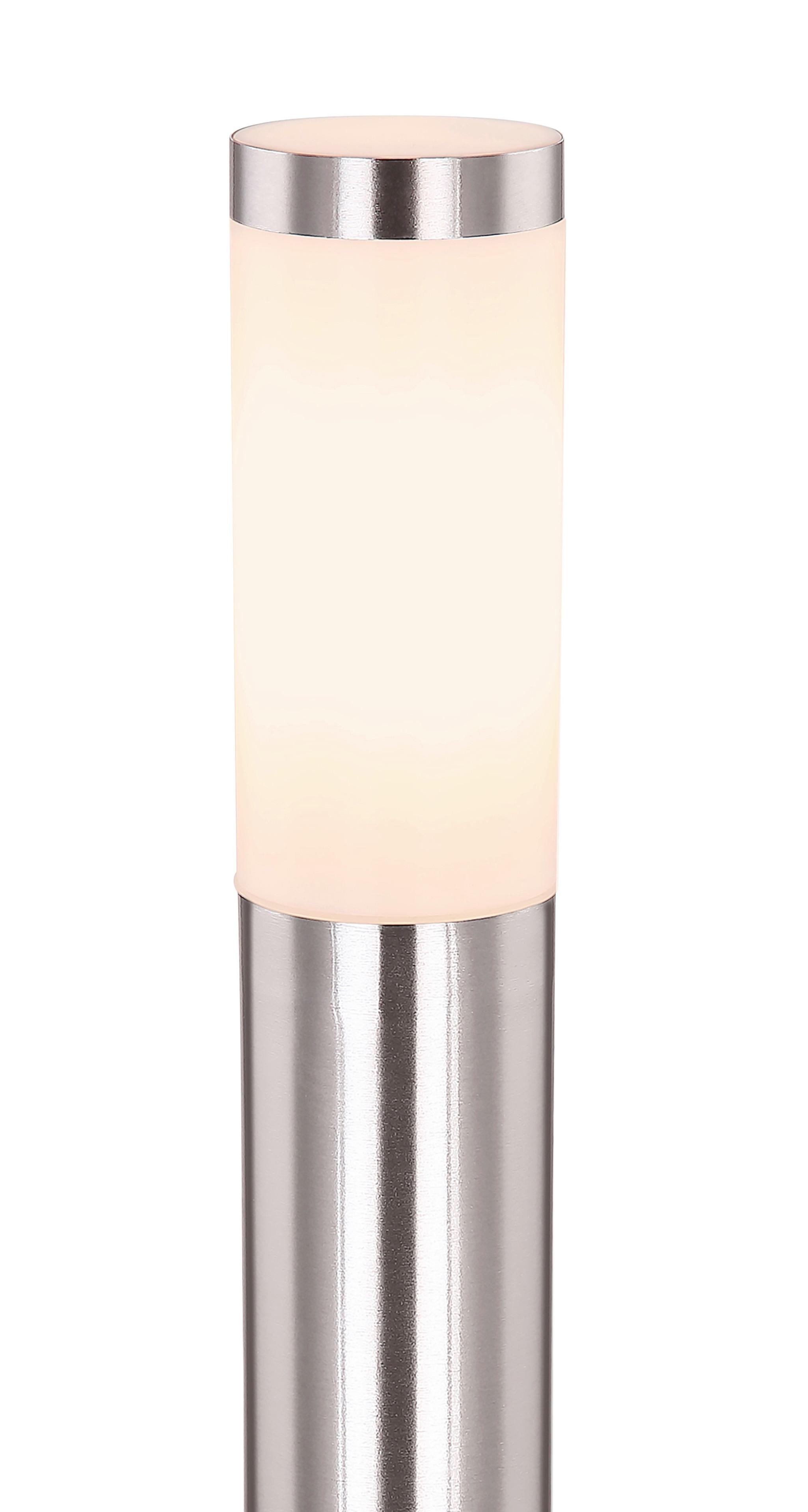 Wegeleuchte 31588 - Edelstahlfarben/Opal, Basics, Kunststoff/Metall (12,7/80cm) - Globo