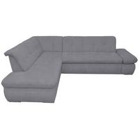 Ecksofa Moric Dunkelgrau Mikrofaser - Chromfarben/Dunkelgrau, KONVENTIONELL, Textil (216/273cm) - MID.YOU