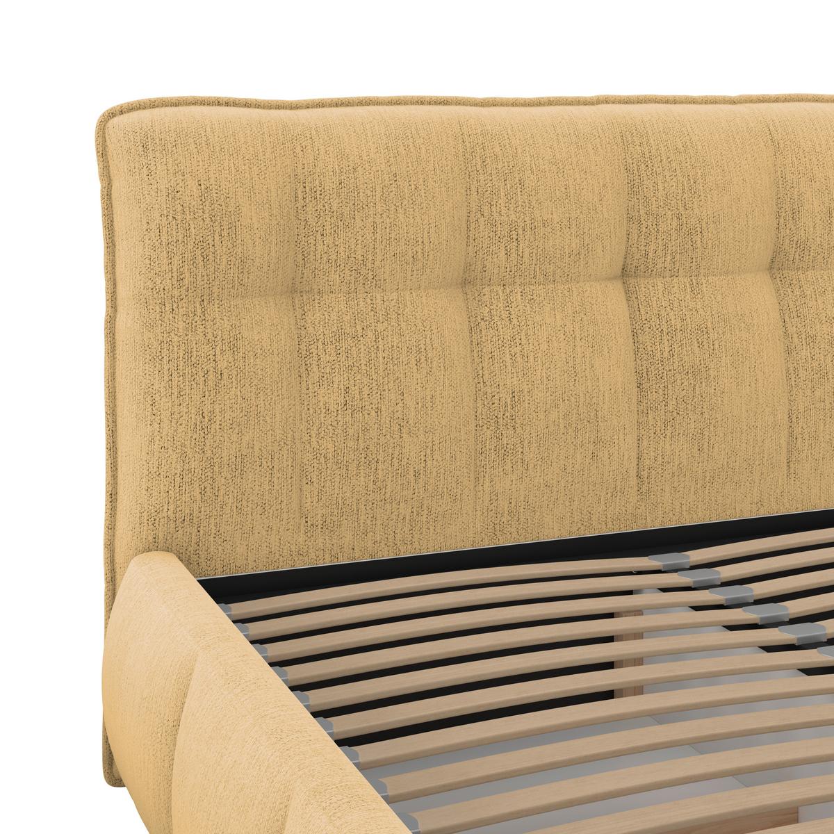 Polsterbett Limo Goldfarben 140x200 Cm - Goldfarben/Schwarz, KONVENTIONELL, Holz/Holzwerkstoff (140/200cm) - James Wood