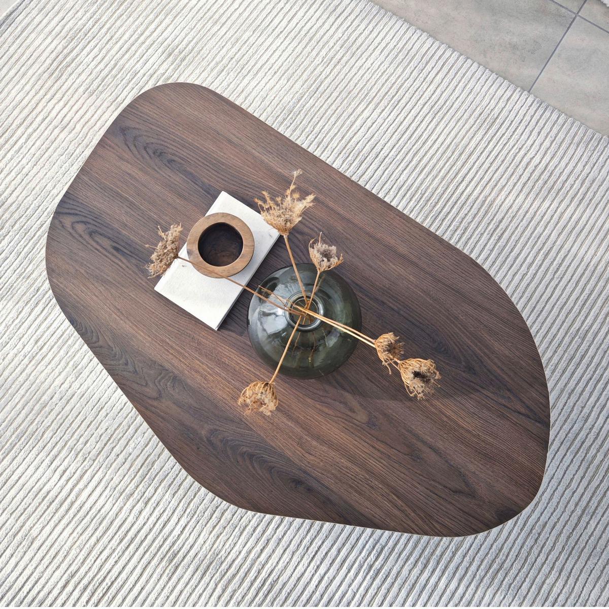 COUCHTISCH Walnussfarben B: 100cm - Walnussfarben, MODERN, Holzwerkstoff (100/35/60cm)