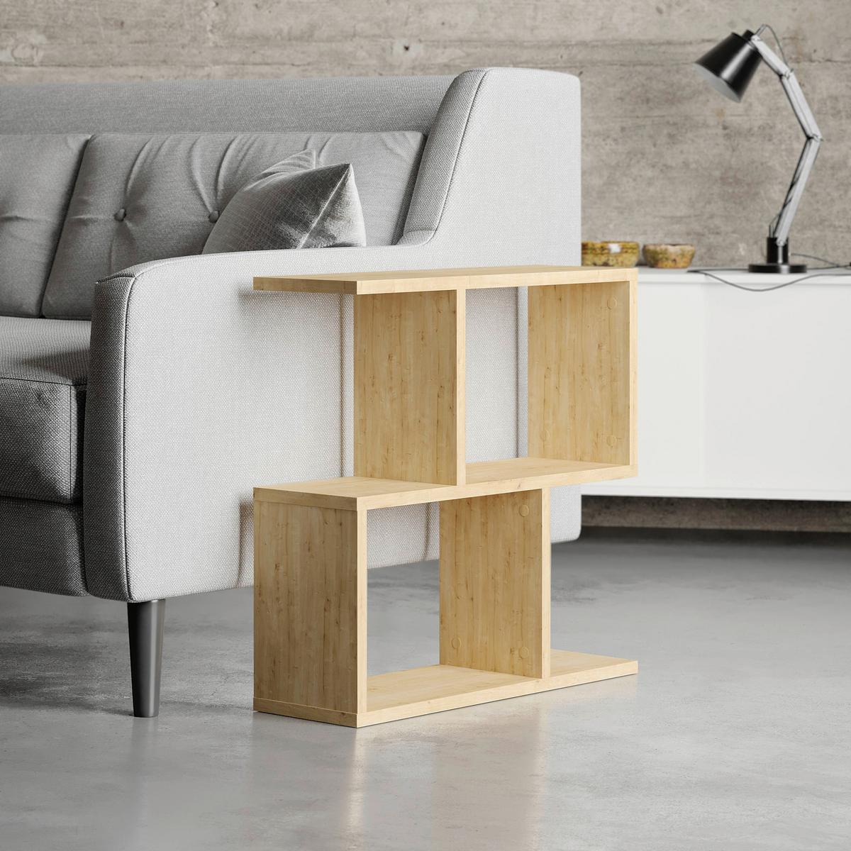 Beistelltisch Homemania Kaffeetisch - Eichefarben, Design, Holzwerkstoff (60/20/60cm) - Livetastic