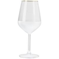 Skleníce na víno Goldline, 490ml - bílá, Moderní, sklo (6,4/22cm) - Premium Living