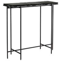 Konsolentisch Schwarz B: 90 cm - Schwarz, Design, Glas/Metall (90/29/85cm) - MID.YOU