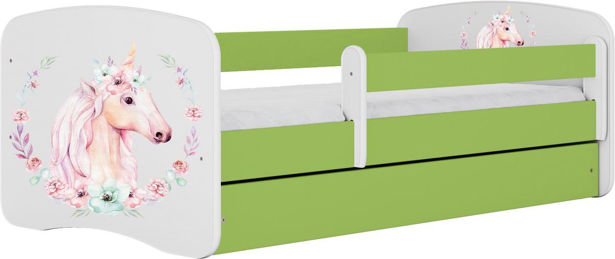 Kinder-/Juniorbett Babydreams Inkl. Matratze 80x160 - Birkefarben/Weiß, MODERN, Holz/Holzwerkstoff (80/160cm) - MID.YOU