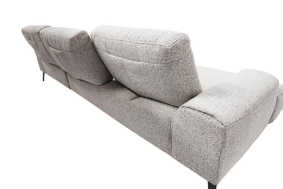 Ecksofa Astoria Beige S: 305x178 cm - Beige/Schwarz, Design, Textil (305/178cm) - Livetastic