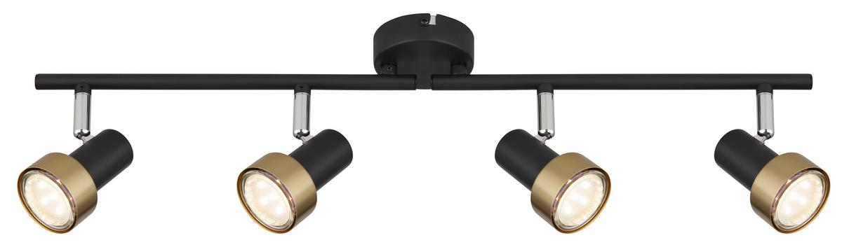 Strahler 57917-4g - Chromfarben/Goldfarben, KONVENTIONELL, Metall (60/8,5/13,5cm) - Globo