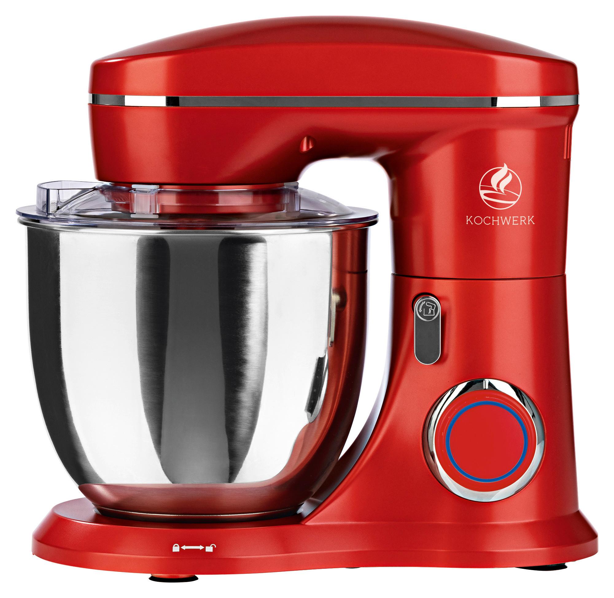 Küchenmaschine 04587 - Edelstahlfarben/Rot, Basics, Kunststoff/Metall (35,2/22/33cm)