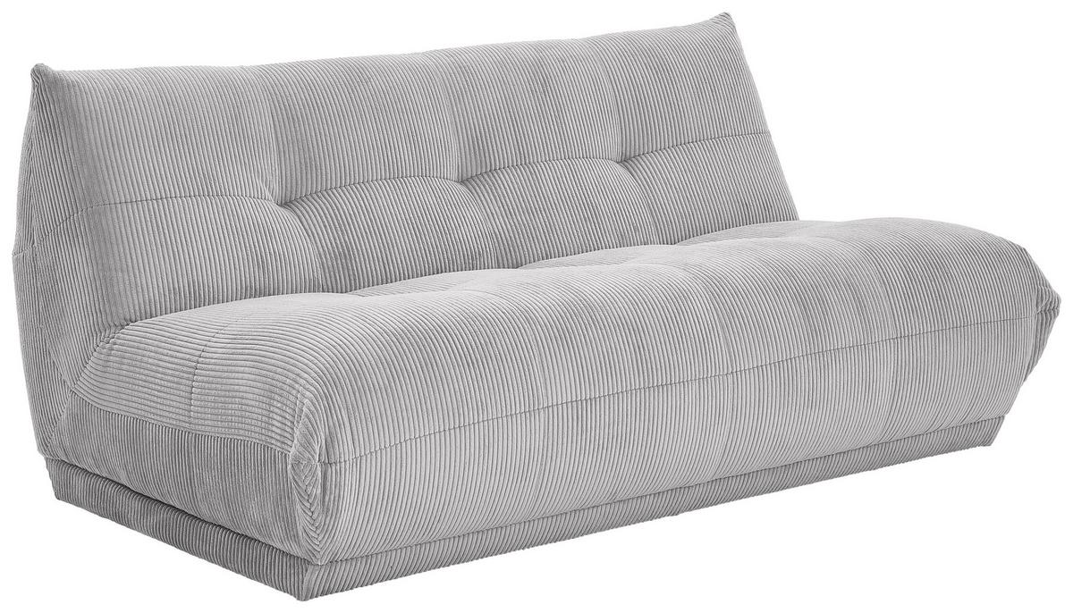 Modul Sofa Giselle 4er Sofa B: 180 Cm Cord Grau - Grau, Trend, Textil (180/80/112cm) - Livetastic