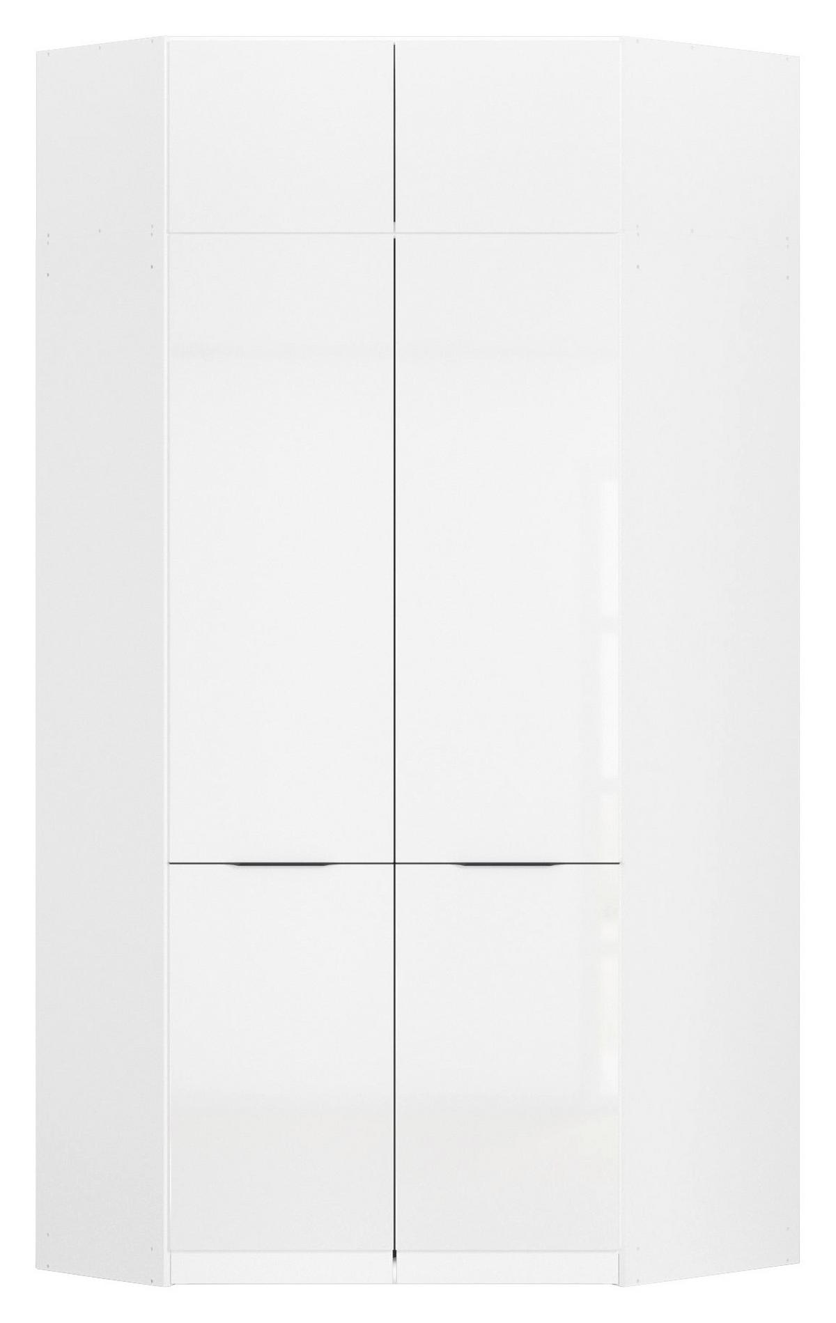 Eckschrank Max - Weiß Hochglanz/Weiß, KONVENTIONELL, Holzwerkstoff (117/210/104cm) - James Wood