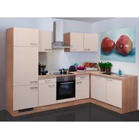 Eckküche Nepal mit Geräten 280x170 cm Kaschmir/Eiche - Kaschmir/Sonoma Eiche, MODERN, Holzwerkstoff (280/170cm) - FlexWell