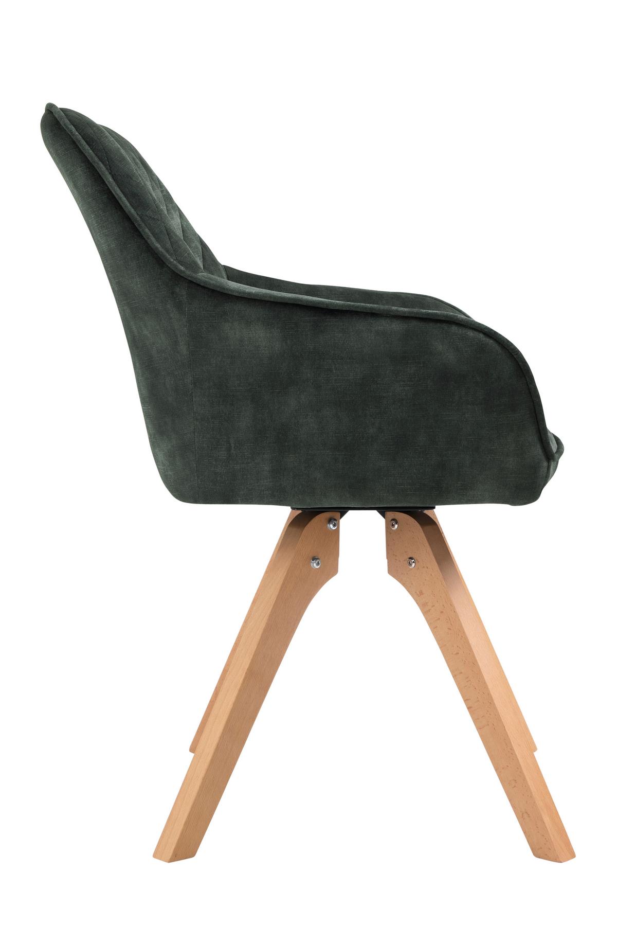 Tischgruppe Weiß/Dunkelgrüm B: 160 cm - Dunkelgrün/Weiß, MODERN, Holz/Holzwerkstoff (160/90/76cm) - Livetastic