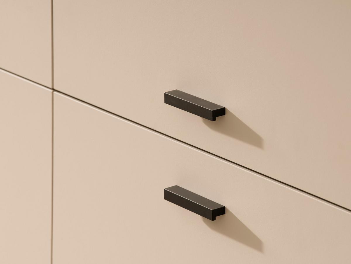 Highboard Fredericia Eichefarben Kaschmir B: 115 cm - Kaschmir/Eichefarben, Design, Holzwerkstoff (115/140/40cm) - MID.YOU