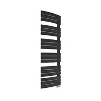 Handtuchtrockner E Salzburg Schwarz 55x168cm - Schwarz, Basics, Metall (55/168cm) - Sanotechnik