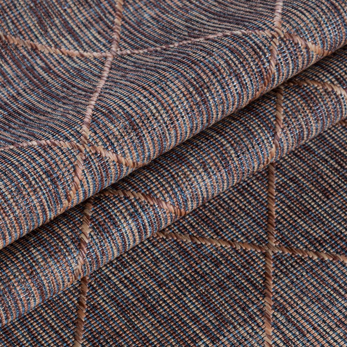 Outdoorteppich Zagora - Schwarz/Braun, Basics, Textil (120/170cm) - Novel