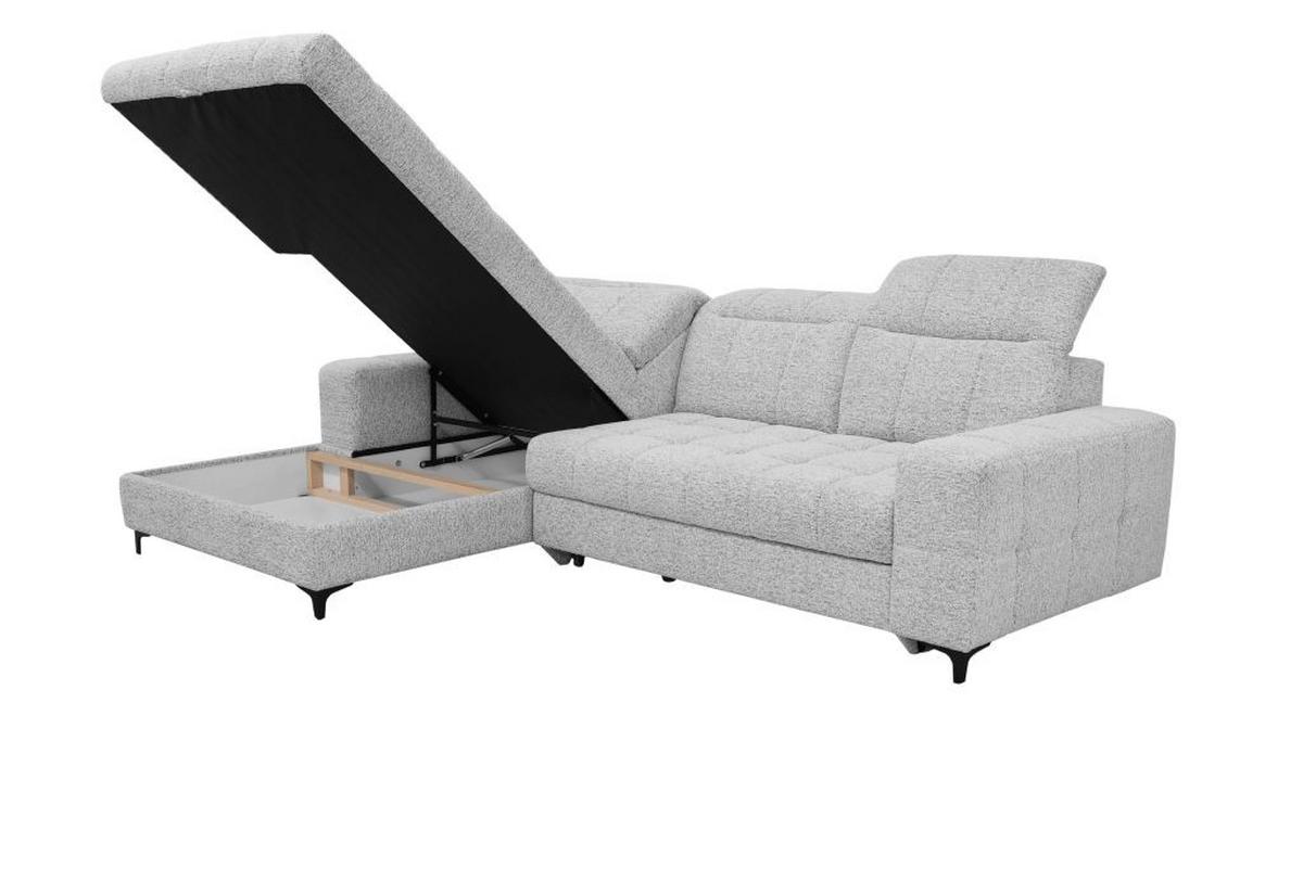 Sedačka SANTORINI, levá, šedá - Moderní (193/291cm) - Premium Living