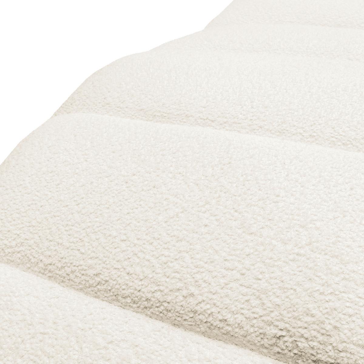 Relaxliege Swing Silver Weiß B: 65 cm - Silberfarben/Weiß, Design, Textil (65/65-95/171cm) - Livetastic