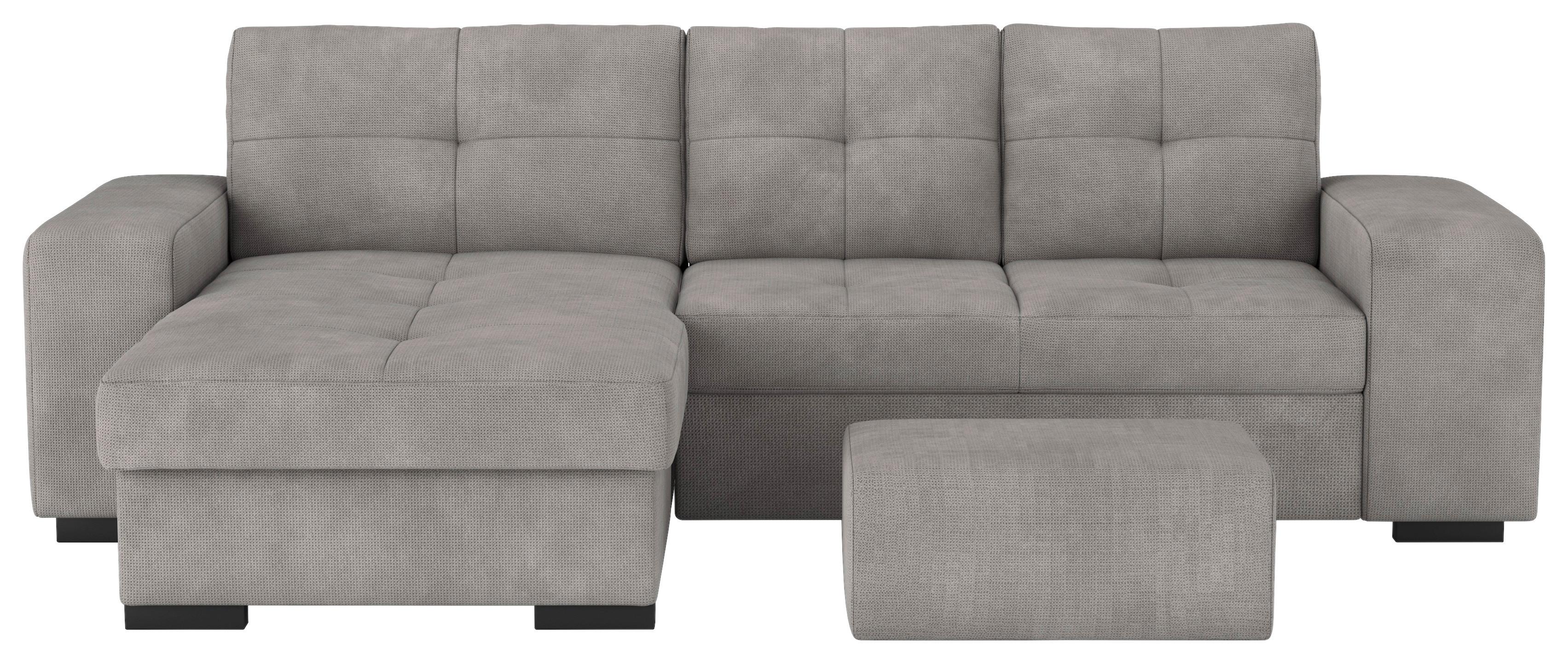 ECKSCHLAFSOFA Mattina, Grau S: 156x268 cm - Schwarz/Grau, MODERN, Textil (156/268cm) - MID.YOU