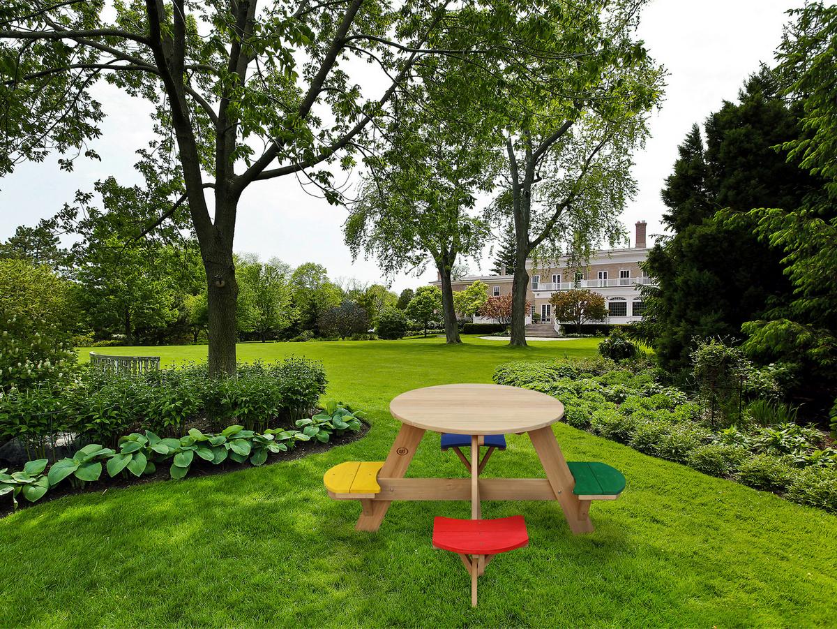 Kinder-gartenset A031.002.08 - Multicolor, KONVENTIONELL, Holz (120/56/120cm) - Ambia Garden