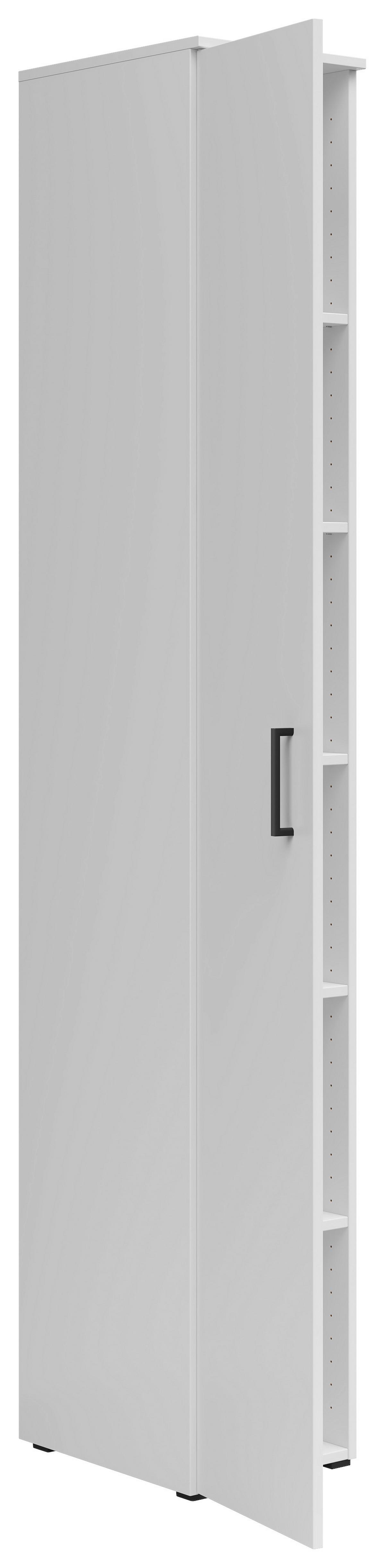 Skriňa MULTISTAURAUM š: 30cm - čierna/biela, Modern, kompozitné drevo/plast (30/195/40cm)