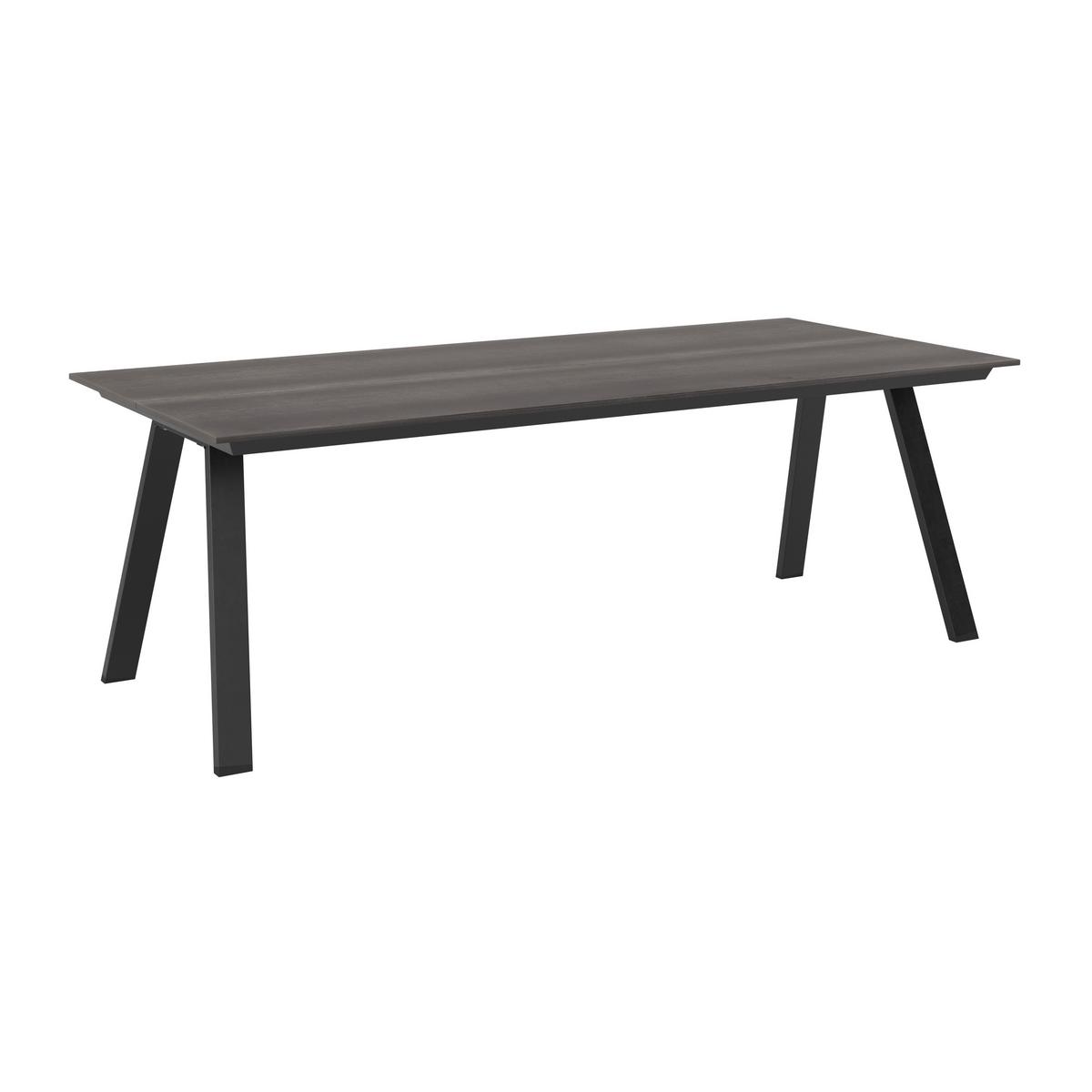 ZAHRADNÍ STŮL BERGEN - černá/antracitová, Moderní, kov/plast (220/74/100cm) - Mömax