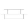 Wandregal Seneca - Weiß, Design, Holzwerkstoff (120/44,6/14,6cm) - MID.YOU