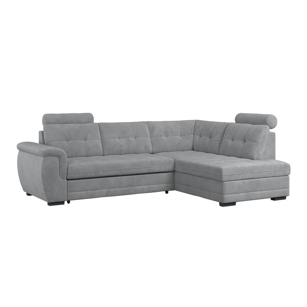 Ecksofa mit Schlaffunktion Falco new Grau 251x183 cm