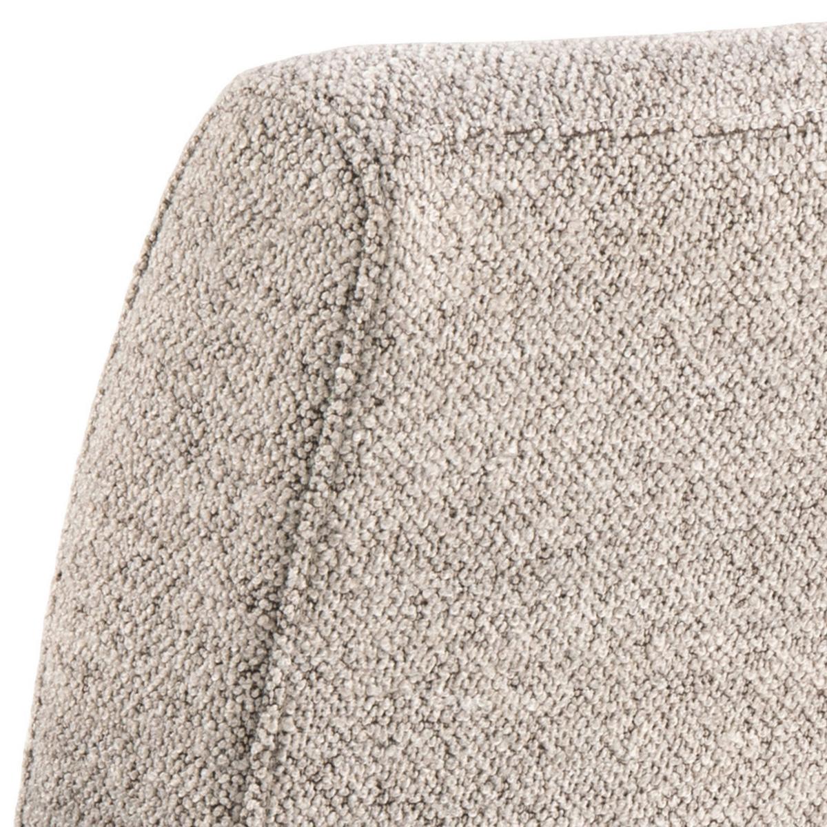 Armlehnstuhl Adele Beige B: 50,5 Cm - Beige/Schwarz, Design, Textil/Metall (50,5/84,5/64,5cm) - MID.YOU