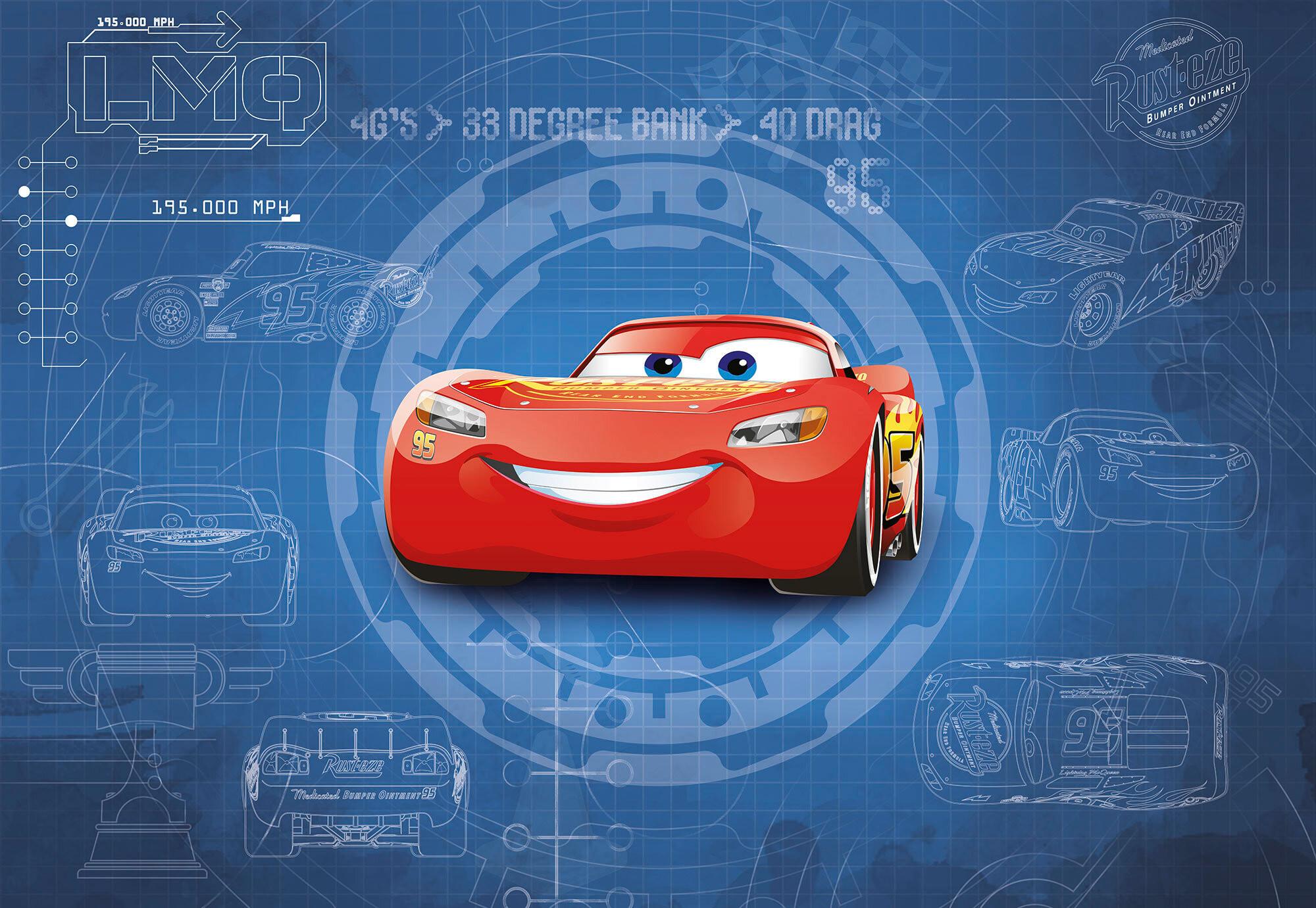 Fototapete Cars - Design, Papier (368/254cm) - Disney