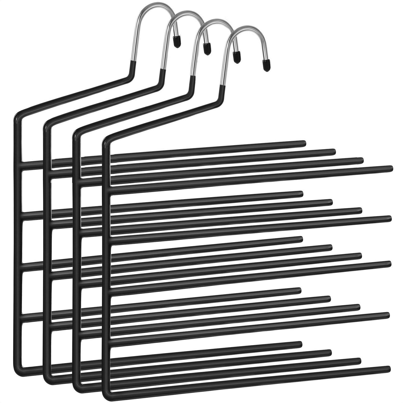 Kleiderbügelset Metal Hanger Schwarz B: 32 cm - Schwarz, Basics, Kunststoff/Metall (32cm)