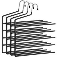 Kleiderbügelset Metal Hanger Schwarz B: 32 cm - Schwarz, Basics, Kunststoff/Metall (32cm)