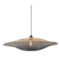 Hängeleuchte Kalimantan Naturfarben/Schwarz B: 87 cm - Schwarz/Naturfarben, Trend (87/87/20cm) - Good & Mojo