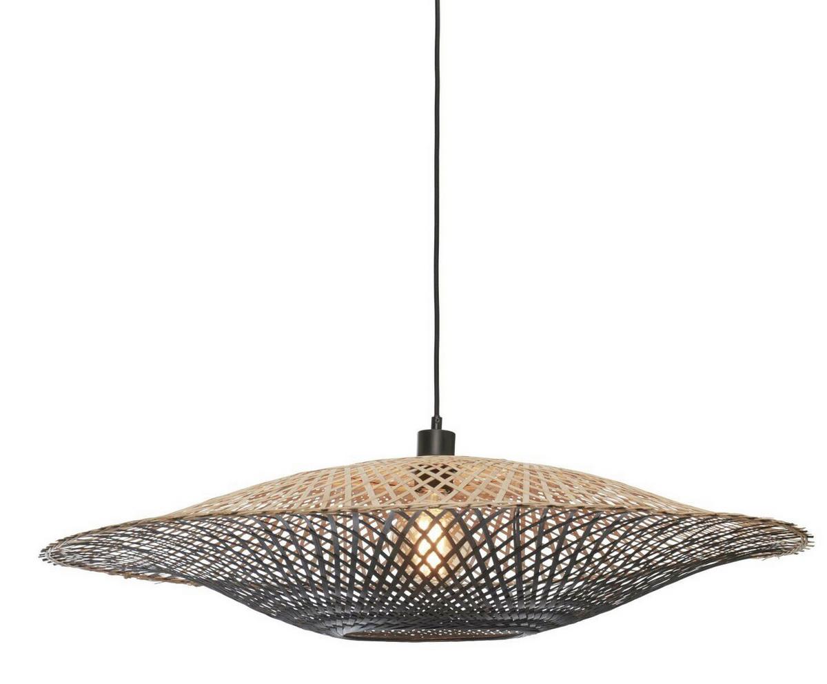 Hängeleuchte Kalimantan Naturfarben/Schwarz B: 87 cm - Schwarz/Naturfarben, Trend (87/87/20cm) - Good & Mojo
