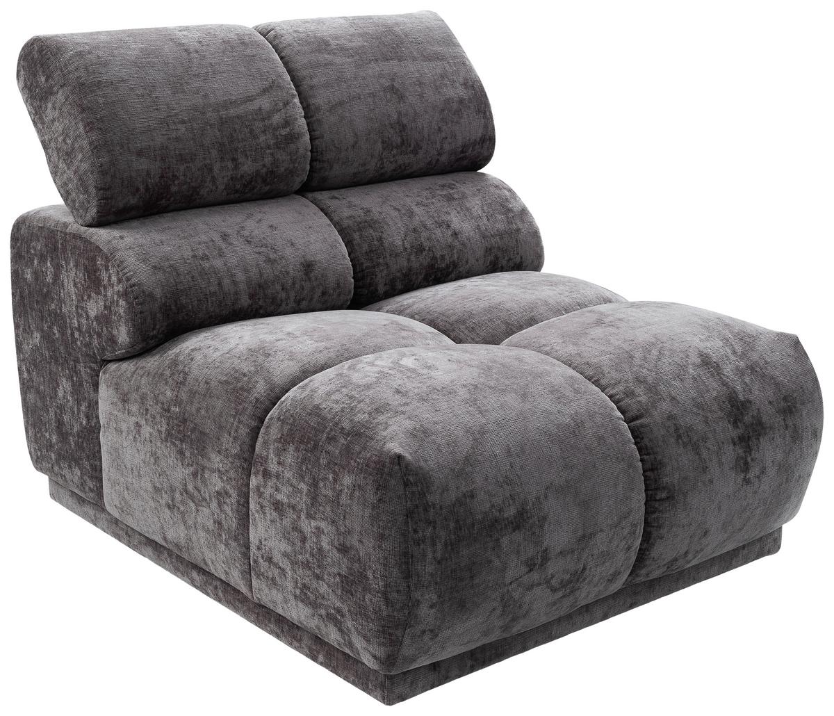 Sofaelement Chani Anthrazit, B: 81 cm - Anthrazit, MODERN, Textil (81/86/113cm) - MID.YOU