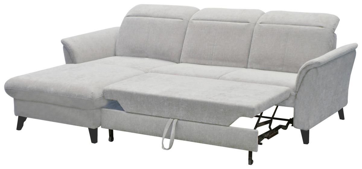 SEDACÍ SOUPRAVA ROMERO - černá/světle šedá, Moderní, kov/textil (178/91/243cm)